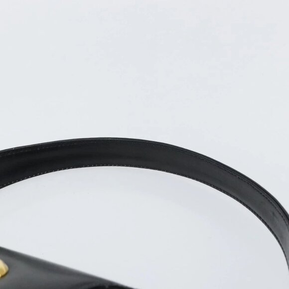 GUCCI Hand Bag Leather Black Gold 406 000 1080 Auth ep12203 - Picture 9 of 15